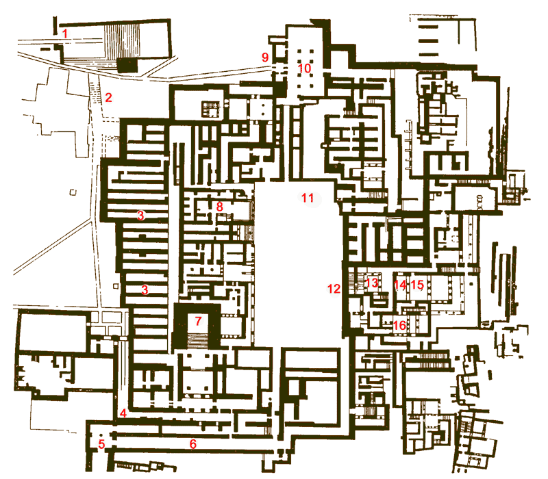 План Кносского дворца, Крит  - www.Arhitekto.ru