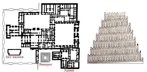 План цитадели и зиккурат (еконструкция) в Дур-Шаррукине - www.Arhitekto.ru