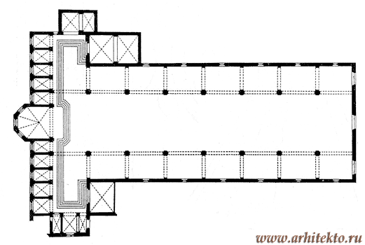 Церковь Санта Кроче. План - www.Arhitekto.ru